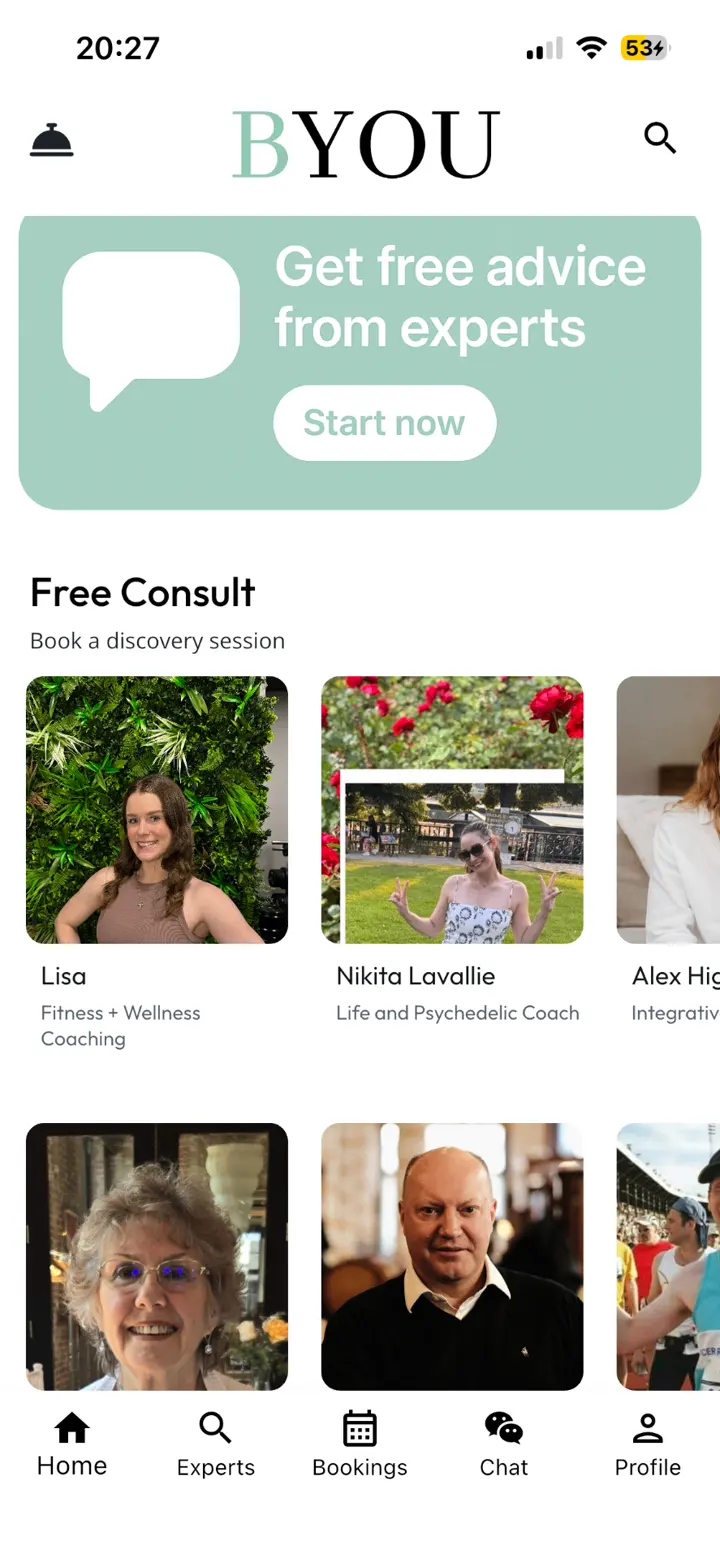 BYOU app - One app, every kind of support